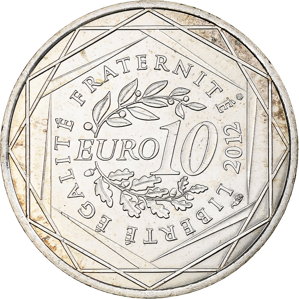 France, 10 Euro, Haute-Normandie, 2012, Monnaie de Paris, SPL+, Argent, KM:1874