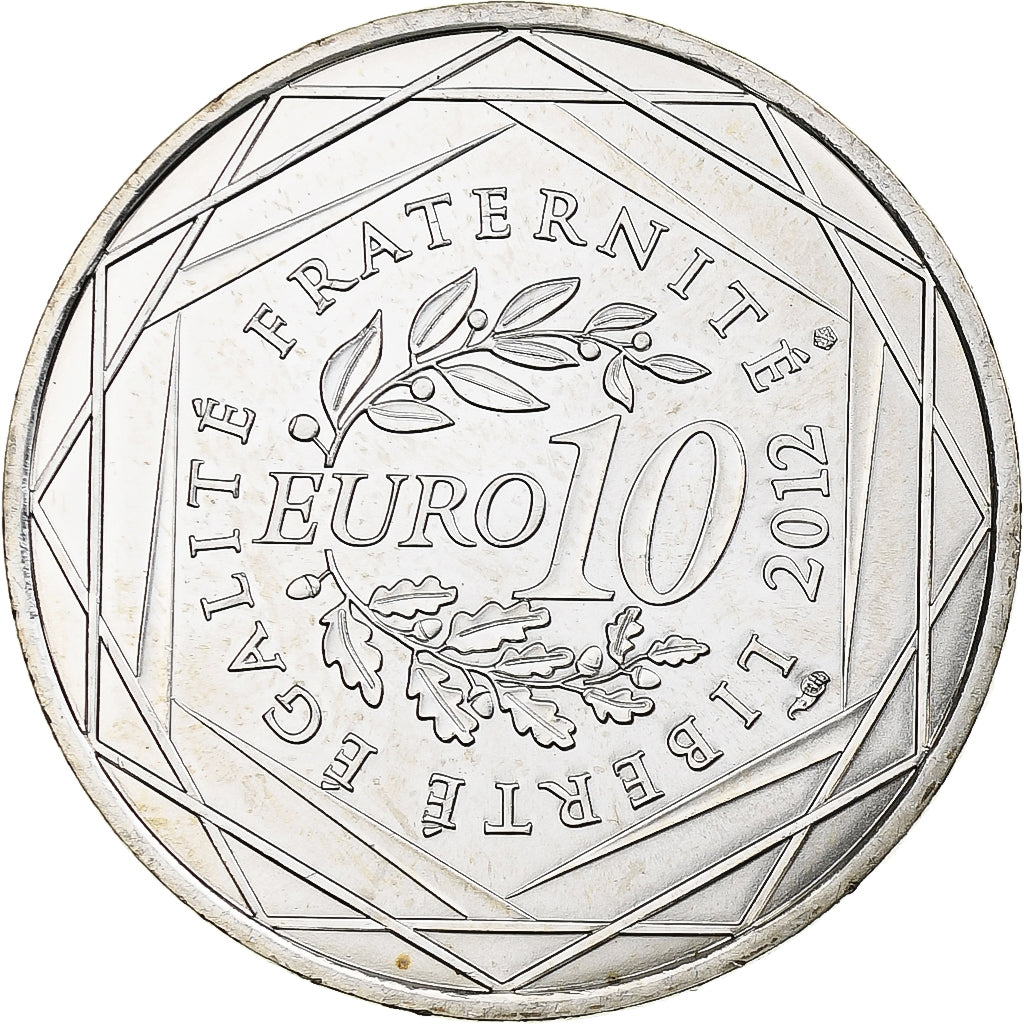 France, 10 Euro, Haute-Normandie, 2012, Monnaie de Paris, SPL+, Argent, KM:1874