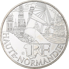 France, 10 Euro, Haute-Normandie, 2011, Monnaie de Paris, SPL+, Argent, KM:1738