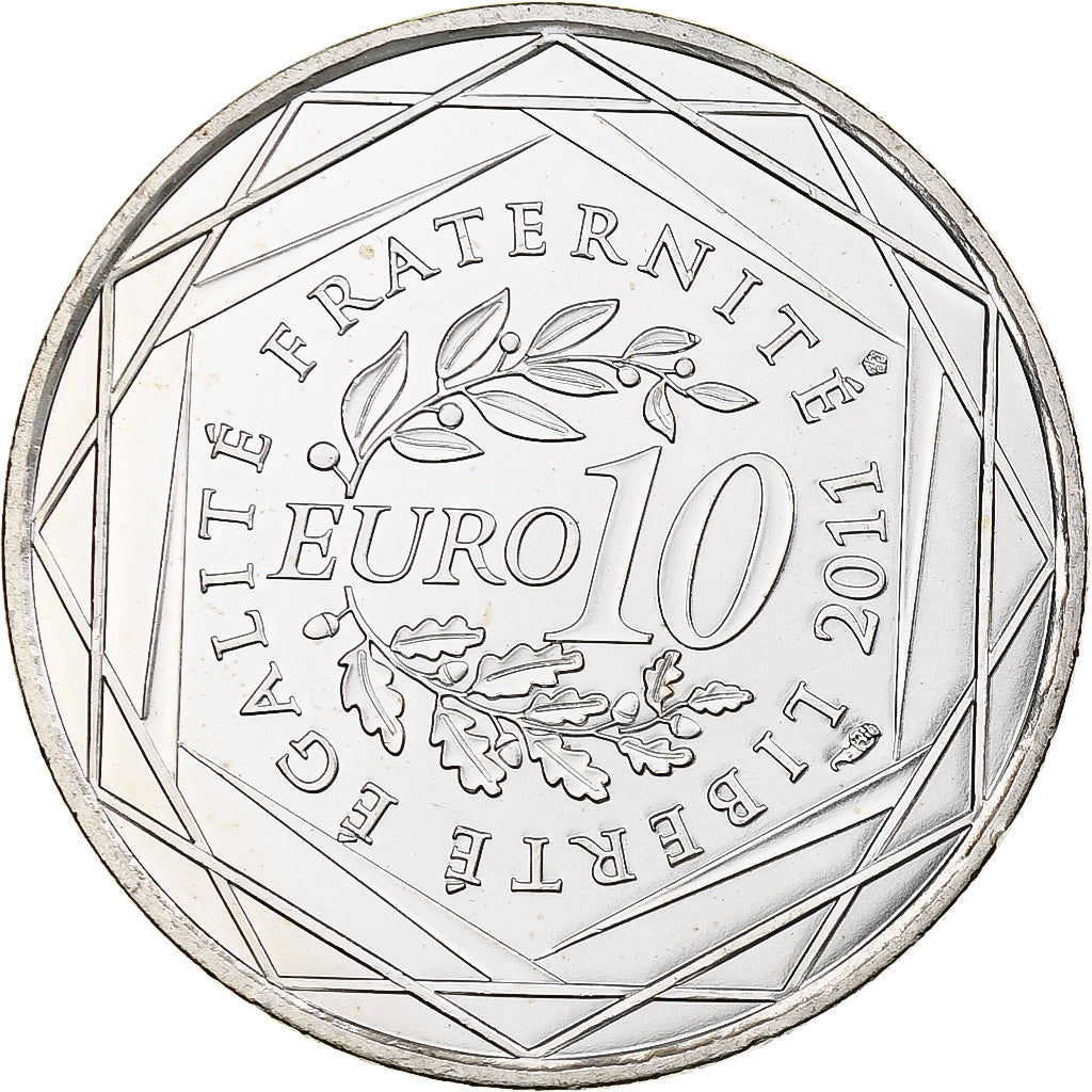 France, 10 Euro, Haute-Normandie, 2011, Monnaie de Paris, SPL+, Argent, KM:1738