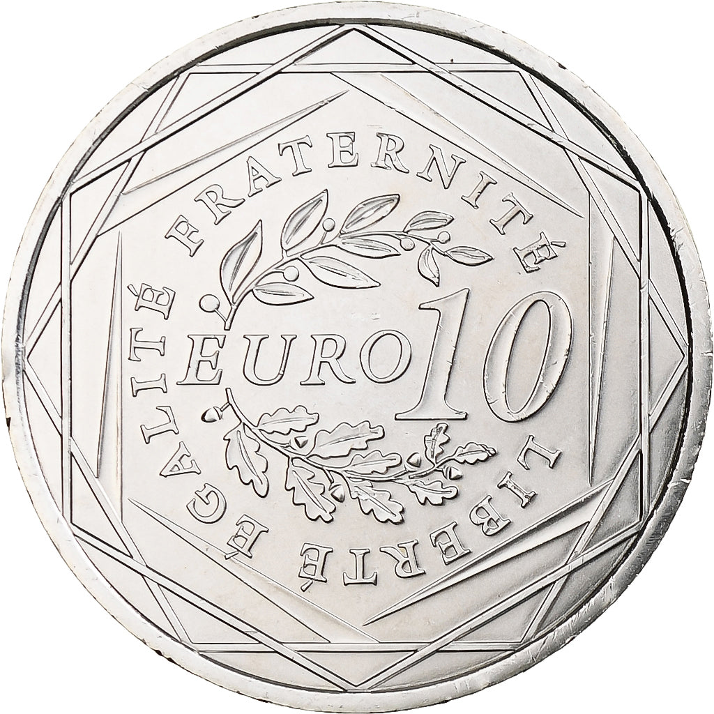 Francja, Semeuse, 10 Euro, 2009, Monnaie de Paris, MS(65-70), Srebro, KM:1580