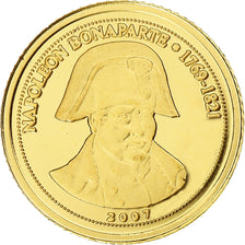 Congo Republic, 1500 Francs CFA, Napoléon Bonaparte, 2007, BE, Gold, MS(65-70)