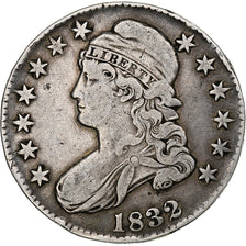 United States, Half Dollar, Capped Bust, 1832, Philadelphia, Silver, VF(30-35)