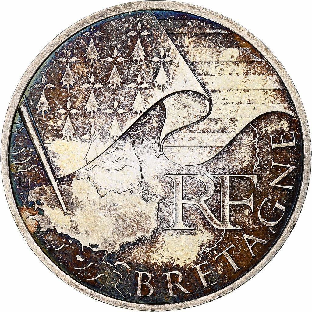 France, 10 Euro, Bretagne, 2010, Monnaie de Paris, SPL+, Argent, KM:1648