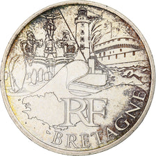 Francia, 10 Euro, Bretagne, 2011, Monnaie de Paris, SPL, Argento, KM:1730