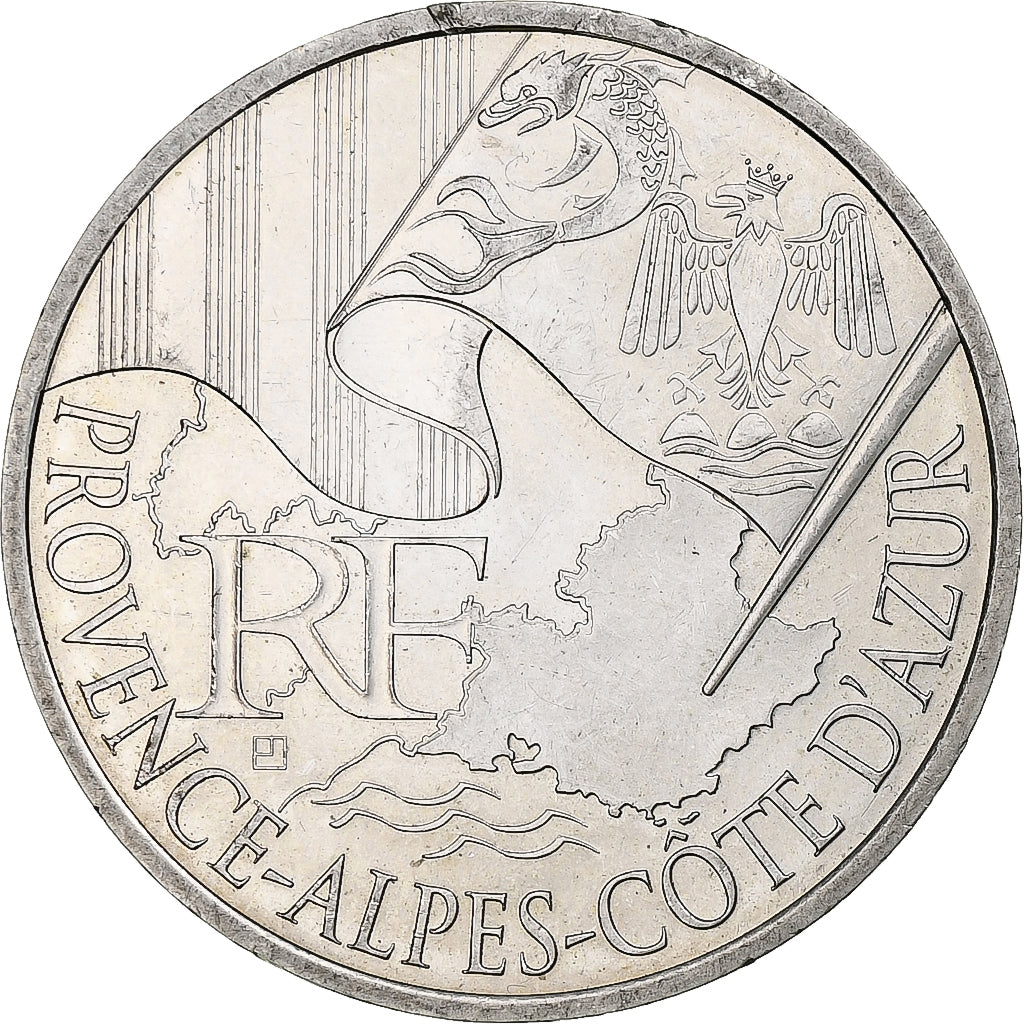 France, 10 Euro, Provence-Alpes-Côte d'Azur, 2010, Monnaie de Paris, MS(63)
