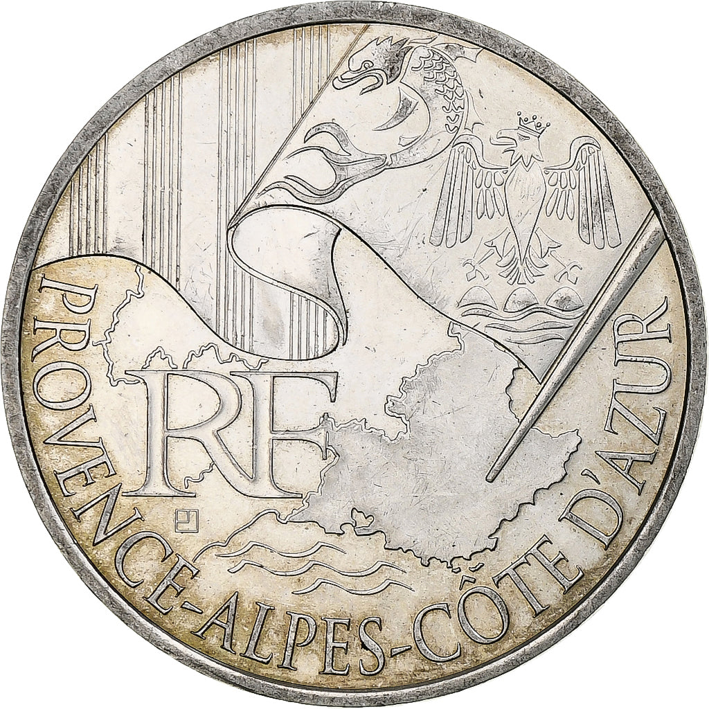 França, 10 Euro, Provence-Alpes-Côte d'Azur, 2010, Monnaie de Paris, MS(63)