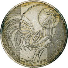 France, 10 Euro, Coq, 2016, Monnaie de Paris, AU(55-58), Silver