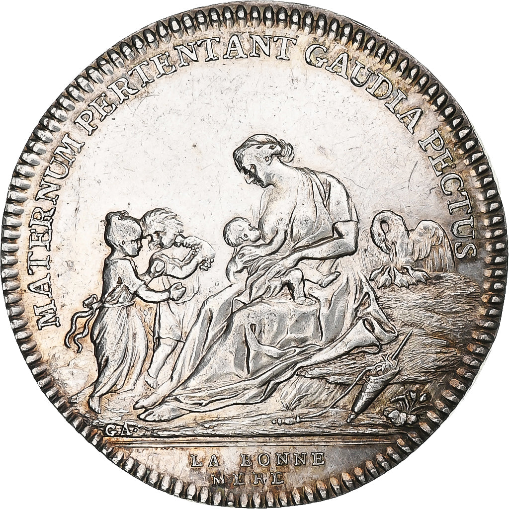 Frankreich, betaalpenning, Bonne mère/Bon chef de famille, SS+, Silber