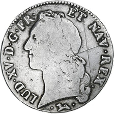 France, Louis XV, Écu au bandeau, 1745, Bayonne, Argent, TB, Gadoury:322