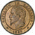 Francja, Napoleon III, 10 Centimes, 1863, Paris, Brązowy, MS(60-62)