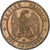 Francja, Napoleon III, 10 Centimes, 1863, Paris, Brązowy, MS(60-62)