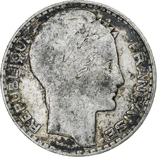 Francia, 10 Francs, Turin, 1930, Paris, 3 rond, Argento, MB, Gadoury:801, KM:878
