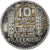 França, 10 Francs, Turin, 1930, Paris, 3 rond, Prata, VF(20-25), Gadoury:801
