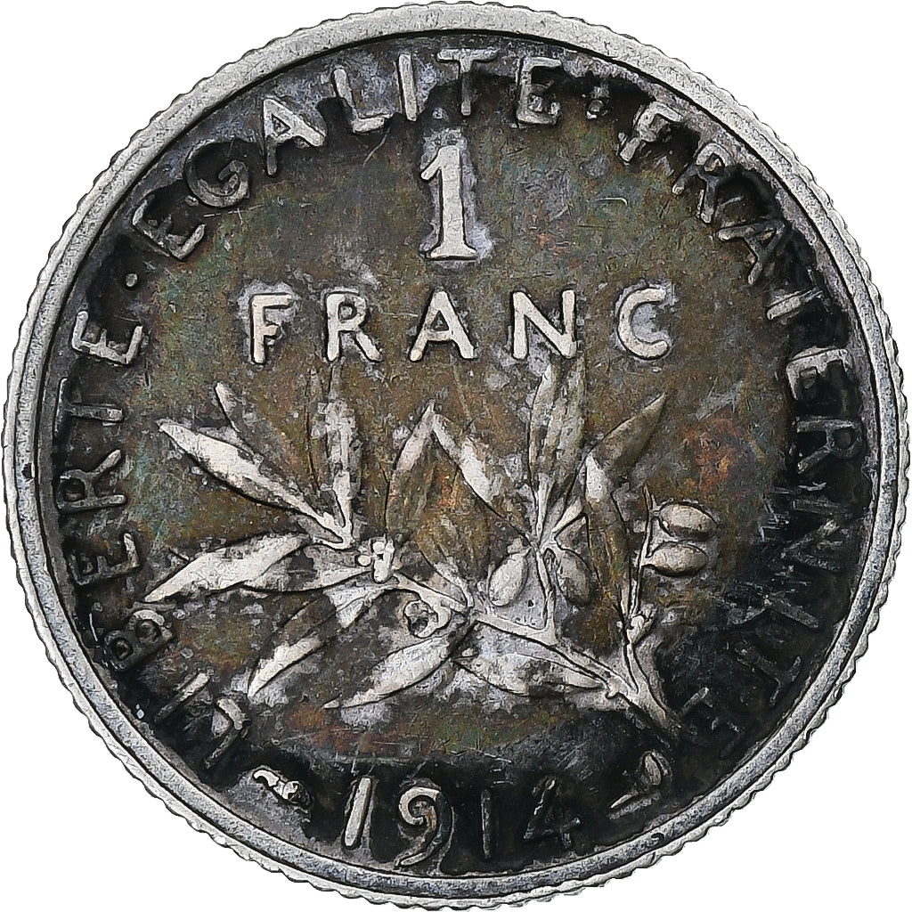 France, Franc, Semeuse, 1914, Paris, Argent, TTB, Gadoury:467