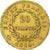 Francia, Napoleon I, 20 Francs, 1814, Perpignan, Oro, MB+, Gadoury:1025