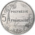 Polinezja Francuska, 5 Francs, 1994, Paris, I.E.O.M., Aluminium, MS(63), KM:12