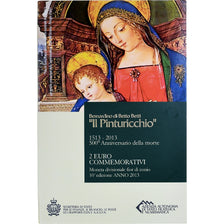 San Marino, 2 Euro, Il Pinturicchio, 2013, Rome, FDC, MS(65-70), Bi-Metallic