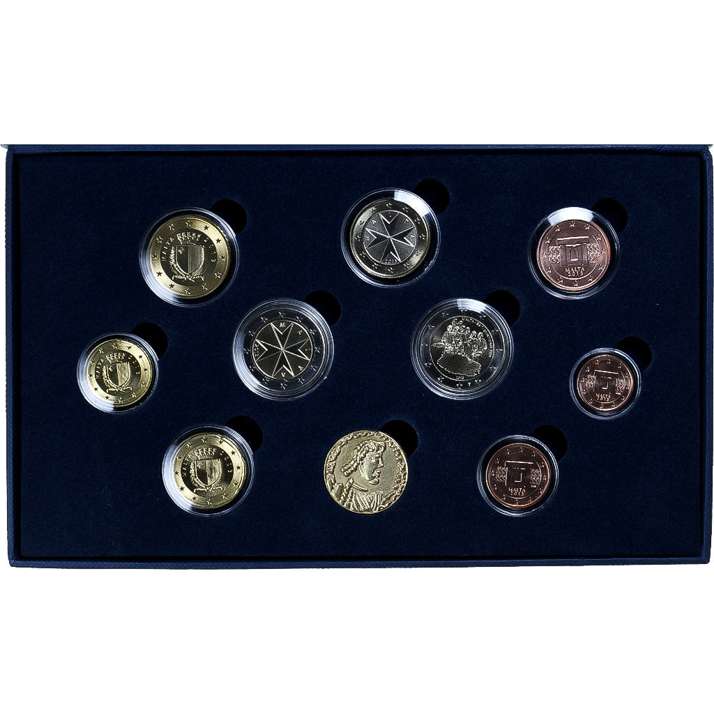 Malta, Coffret 1c. à 2€ + jeton, 2013, Utrecht, BU, MS(65-70)