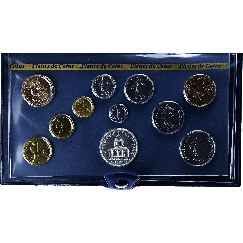 Francia, Coffret 1 c. à 100 frs., 1982, Monnaie de Paris, FDC, N.C., FDC