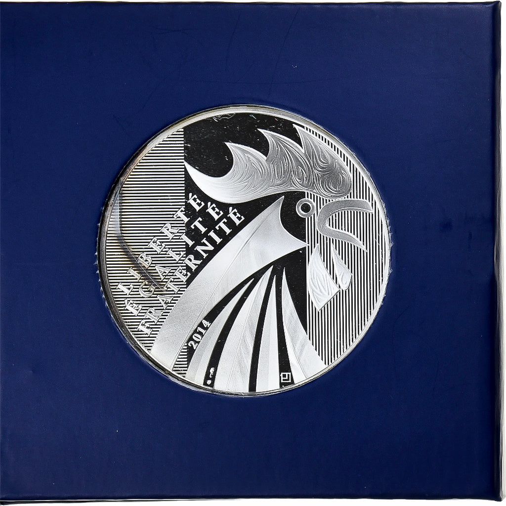 France, 100 Euro, Coq, 2014, Monnaie de Paris, MS(65-70), Silver