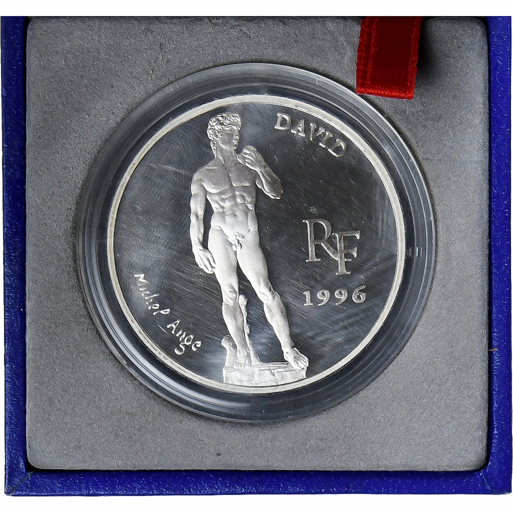Frankreich, 10 Francs / 1 1/2 Euro, David, 1996, Monnaie de Paris, PP, Silber