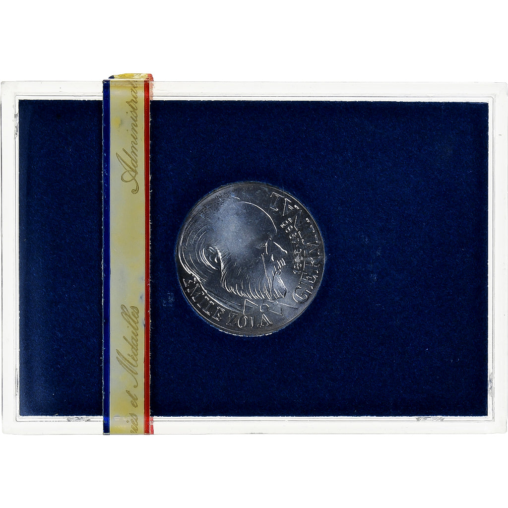 France, 100 Francs, Émile Zola Germinal, 1985, Monnaie de Paris, BU, Argent