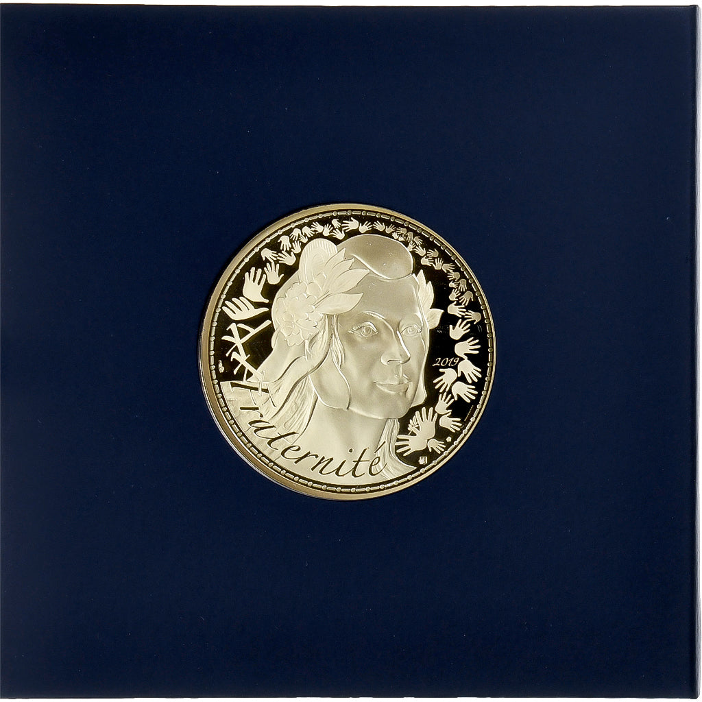 France, 1000 Euro, Marianne, Fraternité, 2019, Monnaie de Paris, BE, FDC, Or