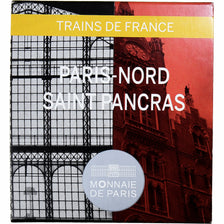 France, 10 Euro, Gare du Nord - Saint-Pancras, 2013, Monnaie de Paris, BE, FDC