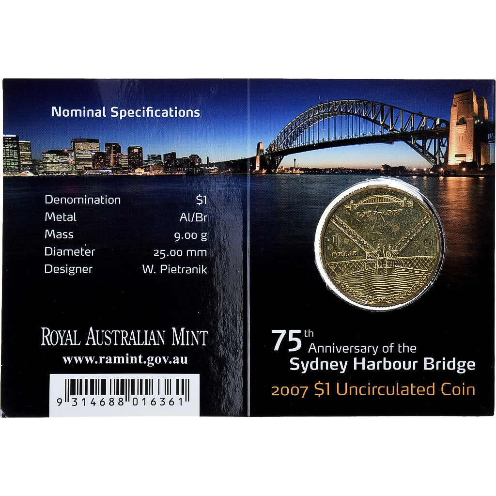 Australië, Elizabeth II, Dollar, Sydney Harbour Bridge, 2007, Melbourne