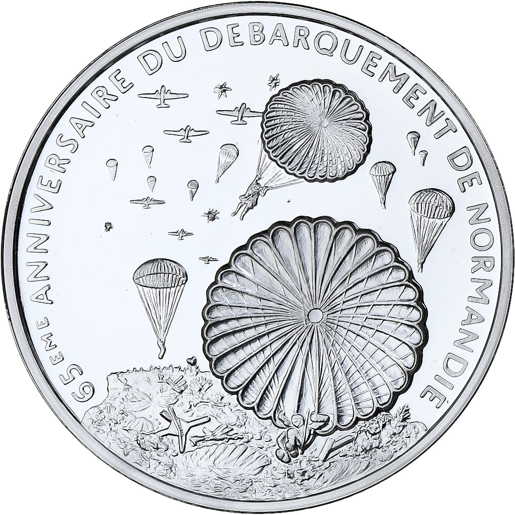 France, Médaille, Anniversaire du Débarquement de Normandie, 2009, BE, FDC