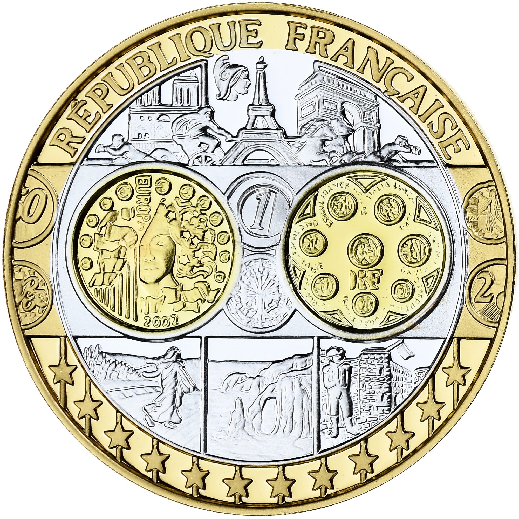 Frankreich, Medaille, Première frappe 