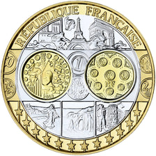 Frankreich, Medaille, Première frappe "France", PP, STGL, Gold plated silver
