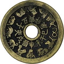 China, Amulet, Chinese Zodiac, XIXth Century, AU(50-53), Cast Bronze