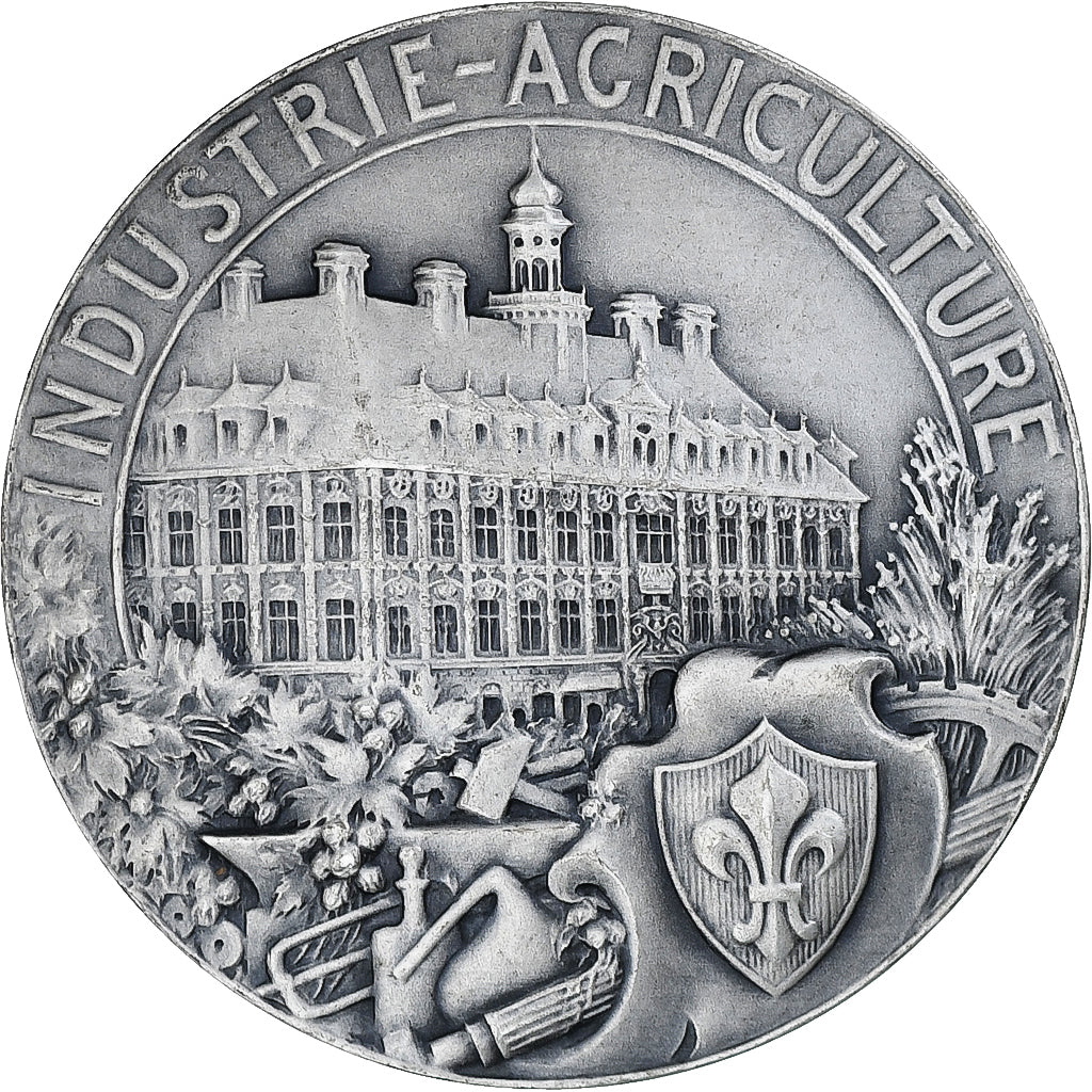France, Médaille, Chambre de commerce de Lille, Philippe De Girard, 1900