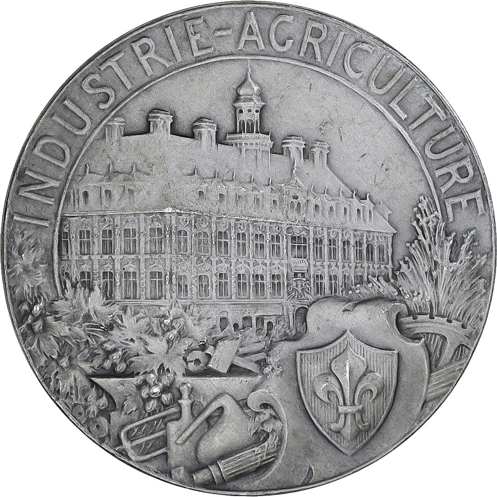 France, Médaille, Chambre de commerce de Lille, Philippe De Girard, 1900