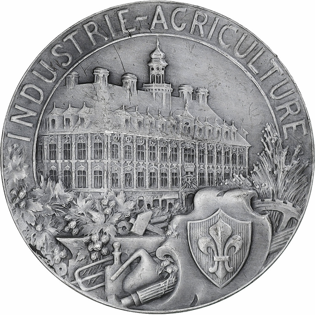 França, medalha, Chambre de commerce de Lille, Philippe De Girard, 1900