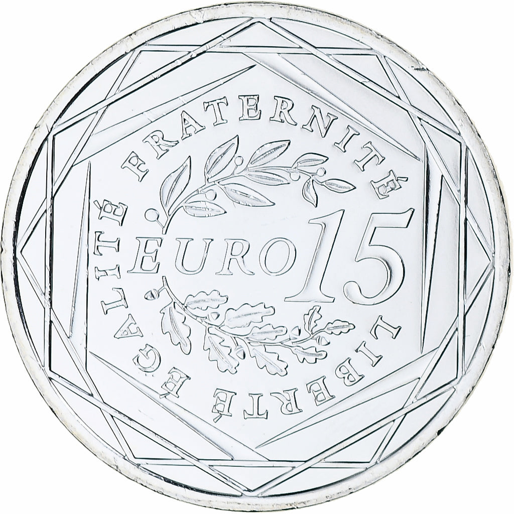 France, Semeuse, 15 Euro, 2008, Monnaie de Paris, MS(65-70), Silver, KM:1535