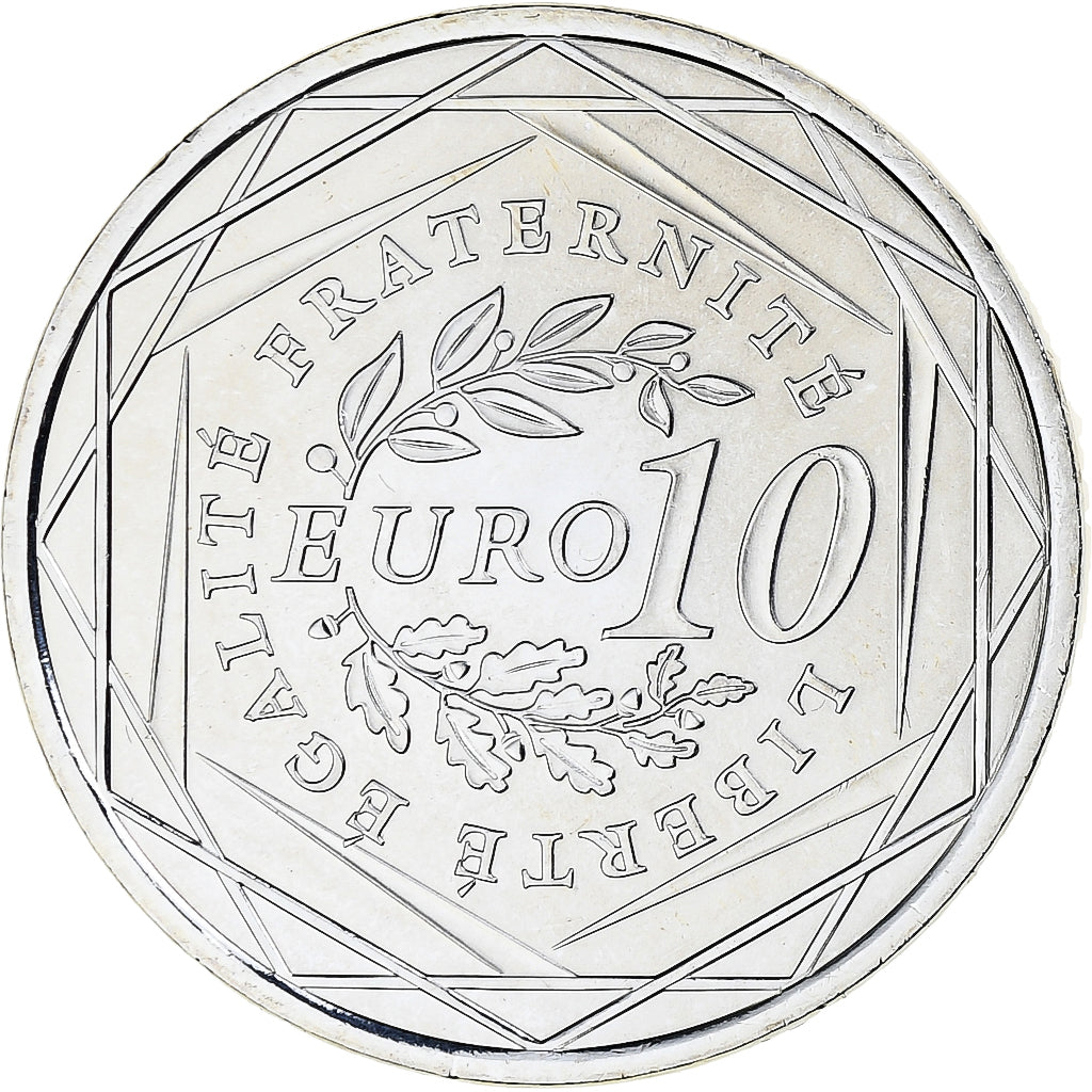 Francja, Semeuse, 10 Euro, 2009, Monnaie de Paris, MS(65-70), Srebro, KM:1580