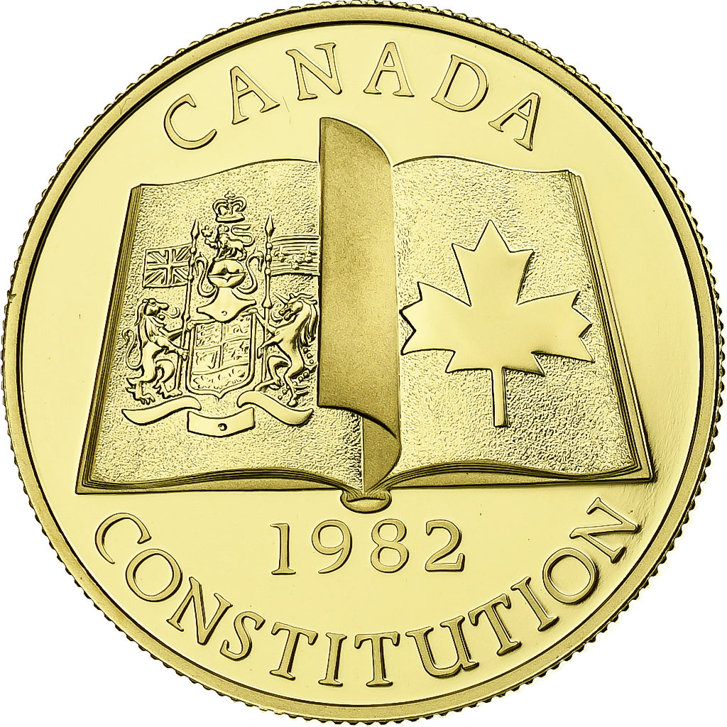 Canada, Elizabeth II, 100 Dollars, Constitution, 1982, Ottawa, Proof, Gold