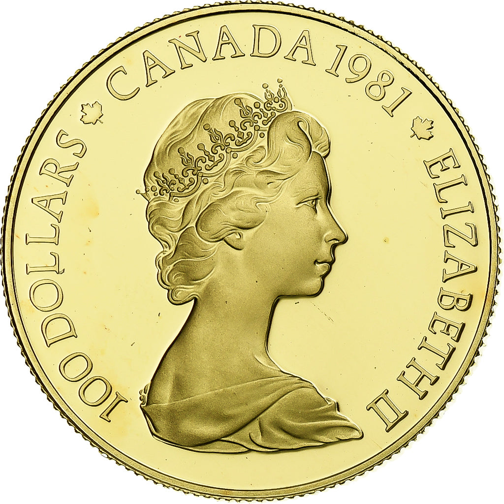 Canada, Elizabeth II, 100 Dollars, O Canada, 1981, Ottawa, Proof, Gold
