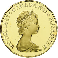 Canada, Elizabeth II, 100 Dollars, O Canada, 1981, Ottawa, Proof, Gold
