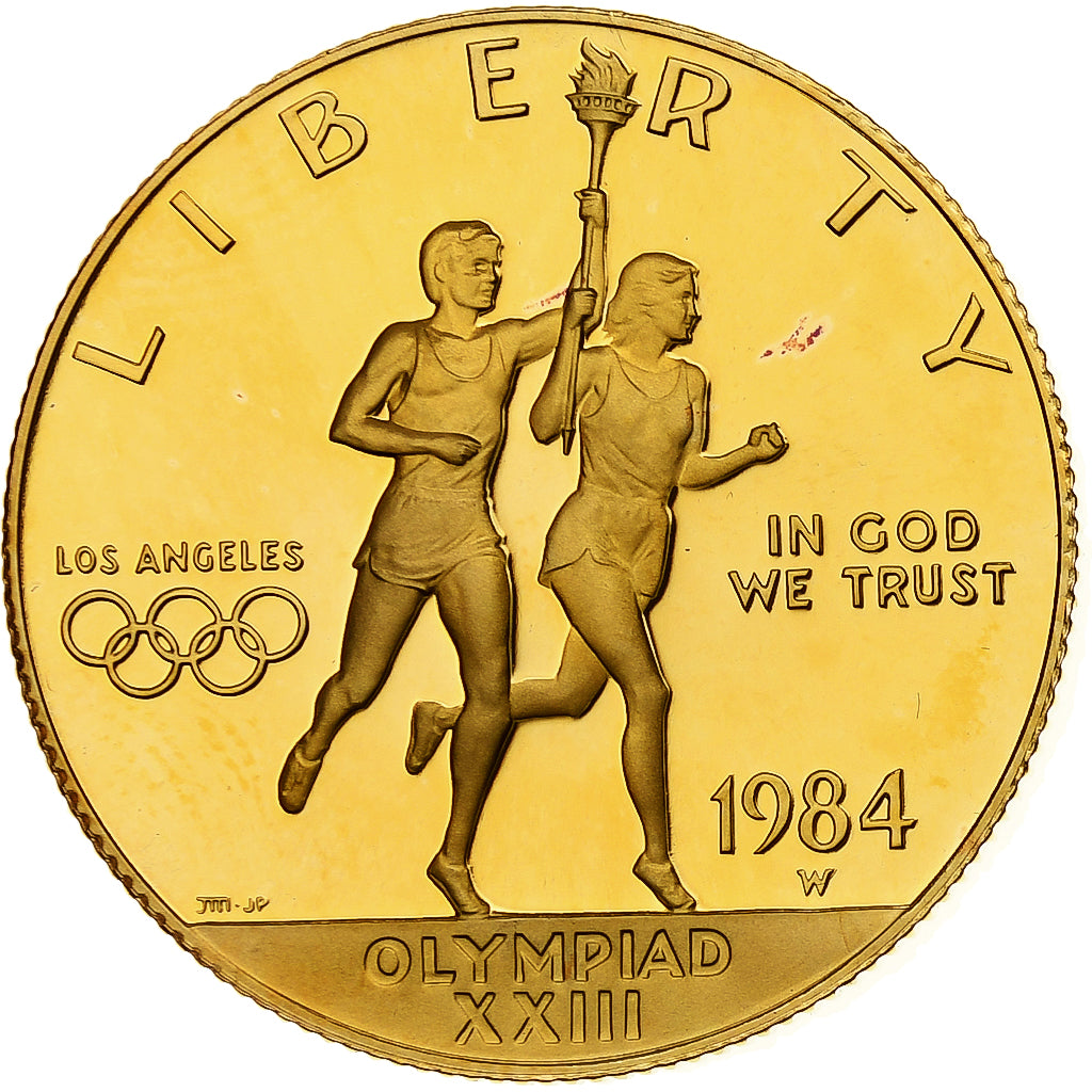 United States, 10 Dollars, Summer Olympics, Los Angeles, 1984, West Point, Gold