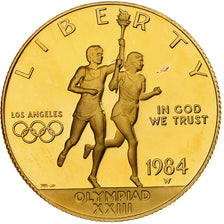 United States, 10 Dollars, Summer Olympics, Los Angeles, 1984, West Point, Gold