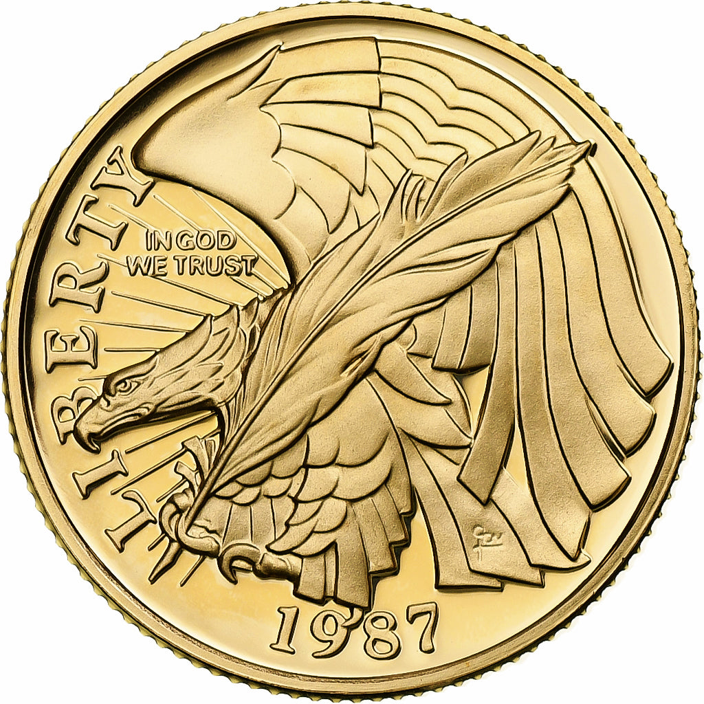 United States, 5 Dollars, Constitution Commemorative, 1987, West Point, Proof