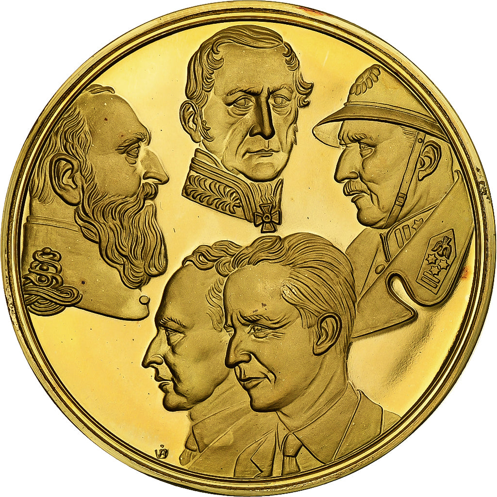 Belgium, Medal, 150th anniversary of independence, 1980, Proof, MS(64), Gold