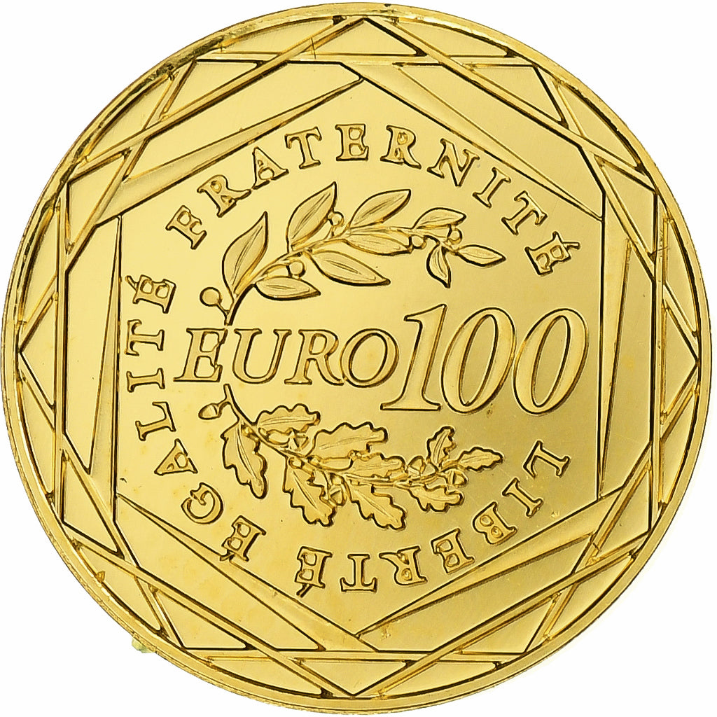 France, Semeuse, 100 Euro, 2009, Monnaie de Paris, FDC, Or