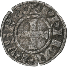 Francja, Philippe VI, Denier tournois à l'O rond, Bilon, EF(40-45)
