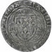 France, Charles VII, Blanc à la couronne, Romans, Argent, TB+, Duplessy:519