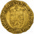Francia, Charles VI, Écu d'or à la couronne, Romans, Oro, BB, Duplessy:369